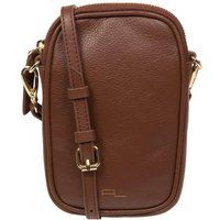 Pure Luxuries London Women's 'Alaina' Nappa Leather Cross Body Phone Bag in Dark Brown