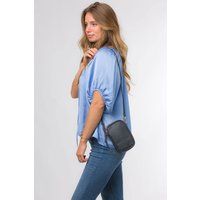 Pure Luxuries London Women's 'Alaina' Nappa Leather Cross Body Phone Bag in Navy