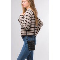 Pure Luxuries London Women's 'Elouise' Nappa Leather Cross Body Phone Bag in Black