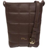 Pure Luxuries London Women's 'Elouise' Nappa Leather Cross Body Phone Bag in Brown