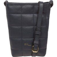 Pure Luxuries London Women's 'Elouise' Nappa Leather Cross Body Phone Bag in Navy