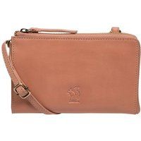 Conkca London Women's 'Winnie' Leather Cross Body Phone Clutch Bag in Light Pink