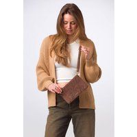 Pure Luxuries London Women's 'Layla' Nappa Leather Grab Clutch Phone Bag