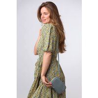 Pure Luxuries London Women's 'Alaina' Nappa Leather Cross Body Phone Bag in Light Blue