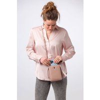 Pure Luxuries London Women's 'Kiana' Nappa Leather Cross Body Phone Bag in Light Pink