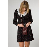 Conkca London Women's 'Leia' Leather Cross Body Phone Bag in Plum