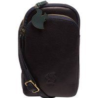 Conkca London Women's 'Leia' Leather Cross Body Phone Bag in Navy