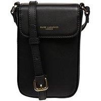 Pure Luxuries London Alexis Nappa Leather Cross Body Phone Bag