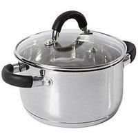 Tower Essentials 24Cm Stainless Steel Casserole Dish