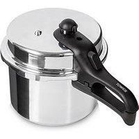 Tower 6L Stove Top Pressure Cooker Tower  - Stainless Steel - Size: 27cm H X 44cm W X 25cm D