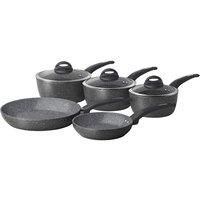 Tower T81276 Frying Pan & Saucepan Set, Cerastone, Easy Clean Non Stick-Graphite