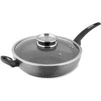 Tower T81279 Wok Pan, Cerastone, Forged Aluminium with Easy Clean Non-Stick Ceramic Coating, Graphite, 30 cm