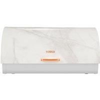 Tower Marble Rose Gold Edition Roll Top Bread Bin