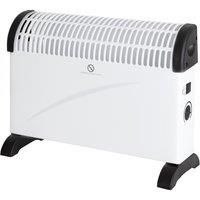 Warmlite WL41001N Convection Heater, 3 Heat Settings, Adjustable Thermostat, Integrated Carry Handles and Overheat Protection, 2000 W, White