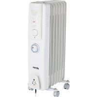 Warmlite Oil Filled Radiator with Timer Adjustable Thermostat 3 Heat Settings