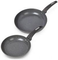 Tower Cerastone Non Stick Frying Pans Set, Ceramic Coating, Stay Cool Handles, Forged Aluminium, Graphite, 2 Piece, 20/28 cm