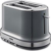 Tower T20043GRP Belle 2-Slice Toaster with 7 Browning Settings, Defrost/Reheat/Cancel, 800 W, Graphite