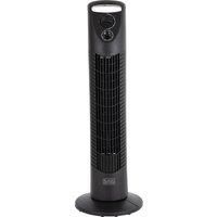 BLACK+DECKER BXFT50002GB Tower Fan, 3 Speed Settings with 80 Degree Oscillation and Safety Features, 30 Inch, Black