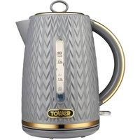 TOWER Empire Collection T10052GRY Jug Kettle  Textured Grey