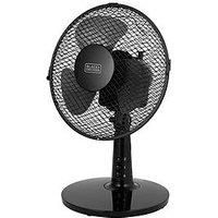 Black & Decker BXFD52003GB 9in Desk Fan, 2 Speed, 80 Degree Oscillation, Black