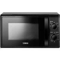 Tower 20 L 700W Countertop Microwave Tower Colour/Finish: Black  - Black