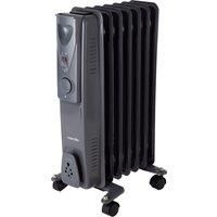 Warmlite WL43003YDT 1 5kW Oil Filled Radiator in Black