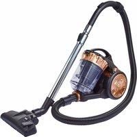 Tower RXP10PET, T102000BLGPETS Multi-Cyclonic Bagless Cylinder Vacuum Cleaner with Pet Tool, HEPA Filter, 2-in-1 Crevice Nozzle, 2L Capacity, 700W, Rose Blush Gold