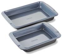 Tower Cerasure 2 Piece Roasting Tray Set, Non-Stick Coating, Cookware, Graphite
