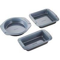 Tower Cerasure 3 Piece Baking Tray Set, Non-Stick Coating - Cookware - Graphite