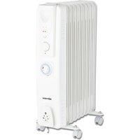 Warmlite WL43004YTW Oil Filled Radiator, 3 Heat Settings, 24hr Timer