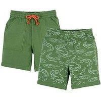 Frugi Boys Rocky Reversible Shorts - Green