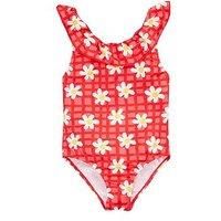 Frugi Girls Amelia Swimsuit - Pink