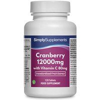 Cranberry 12000mg Vitamin C 80mg (120 Tablets)