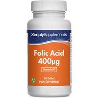 Folic Acid Vitamin B9 400mcg (360 Tablets)