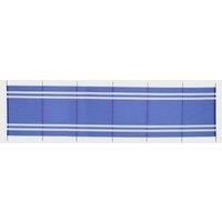 Hi-Gear 7-Pole Wooden Retro Style Windbreak for Camping, Beach, Festivals, Blue