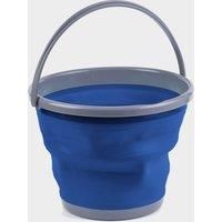 Hi-Gear Fold Flat 10 Litre Bucket with Carry Handle, Fully Collapsible Camping Bucket, Folding Camping Bucket, Ideal for Camping, Fishing and Household, Camping Equipment, Navy, One Size