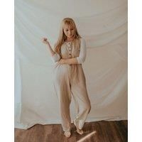 Erin Beige Dungarees