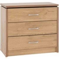 Charles 3 Drawer Chest in Oak Effect