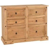 MEXICAN PINE CORONA 4 DRAWER CHEST, CHEST OF 6 DRAWERS, BEDSIDE DRAWERS CABINET