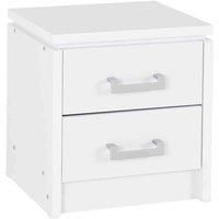 Seconique Charles 2 Drawer Bedside in White