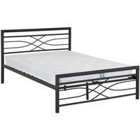 Seconique Kelly 4'6" Bed - Black