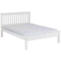 Monaco 4ft small double or 4ft 6 Double Low OR High End Bed Frame in White