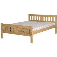 Rio Distressed Waxed Pine Wooden 3ft Single Bed Frame Bedroom Furniture