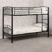 Seconique Bunk, Metal, Black, 714.95 x 1079.95 x 159.94 cm