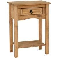 Corona 1 Drawer Console Table - Mexican Solid Pine, Distressed