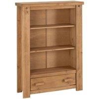 Seconique Tortilla 1 Drawer Bookcase, Distressed Waxed Pine, 764.95x1179.95x74.95 cm