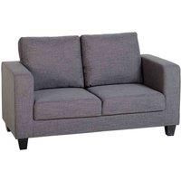 Seconique Grey Fabric Sofa  Seats 2  Tempo