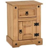 Seconique Corona Petite Bedside in Distressed Waxed Pine