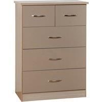 Seconique Nevada 3 Plus 2 Drawer Chest, Oyster