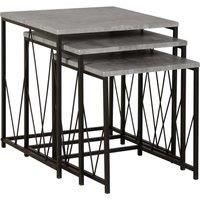 Athens Coffee Table or Nest of Tables Concrete Effect with 3D VENEER